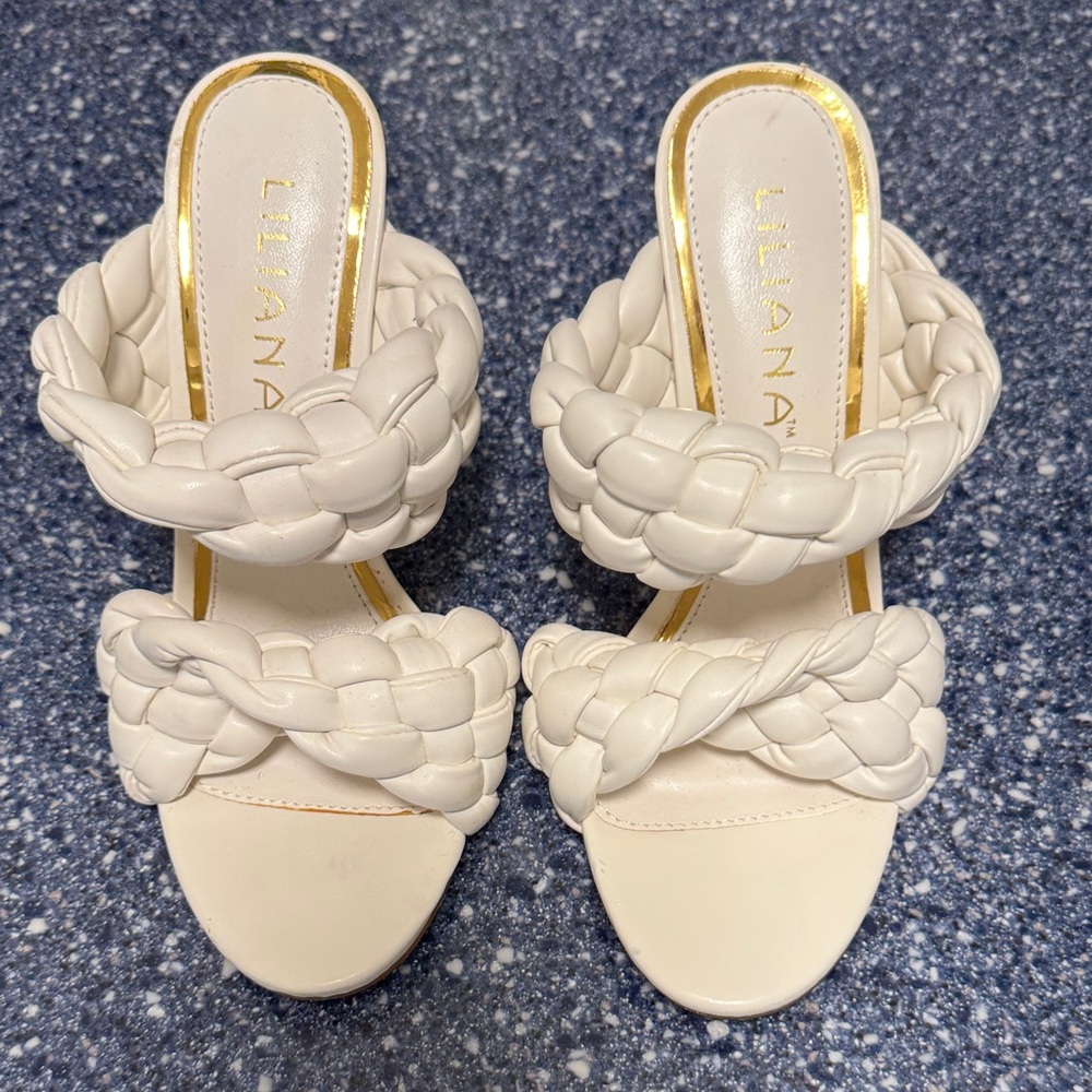 Liliana Women's Cream Braided Sandals
